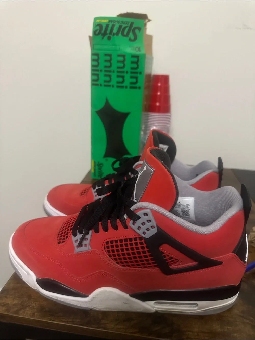 Jordan Red and Black Retro Sneaker Shoes